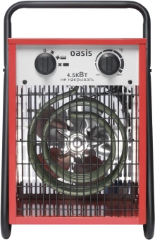 Тепловая пушка электрическая Oasis TP-45S 4500Вт красный/черный - купить недорого с доставкой в интернет-магазине