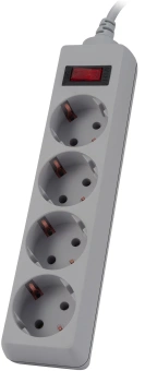 Сетевой фильтр Buro 400SL-1-G 1.5м (4 розетки) серый (пакет ПЭ) - купить недорого с доставкой в интернет-магазине