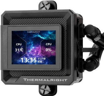 Система водяного охлаждения Thermalright Frozen Warframe SE 360 ARGB Soc-AM5/AM4/1151/1200/2066/2011/1700 черный 4-pin 29.6dB Al LCD Ret (F-WFRAME-SE-360-BL-ARGB) - купить недорого с доставкой в интернет-магазине