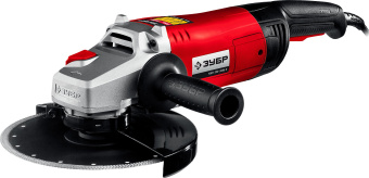 Углошлифовальная машина Зубр Мастер УШМ-230-2605 П 2600Вт 6600об/мин рез.шпин.:M14 d=230мм - купить недорого с доставкой в интернет-магазине