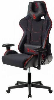 Кресло игровое A4Tech Bloody GC-400 черный/красный с подголов. крестов. пластик черный - купить недорого с доставкой в интернет-магазине