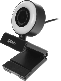 Камера Web Ritmix RVC-250 черный 5Mpix (2592x1944) USB2.0 с микрофоном - купить недорого с доставкой в интернет-магазине