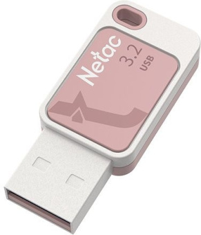 Флеш Диск Netac 64Gb UA31 NT03UA31N-064G-20PK USB3.2 розовый - купить недорого с доставкой в интернет-магазине