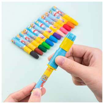 Масляная пастель Deli EC009-12 Super Wings шестигранные 12цв. картон.кор./европод. - купить недорого с доставкой в интернет-магазине