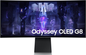 Монитор Samsung 34" Odyssey OLED G8 S34BG850SI серебристый OLED LED 21:9 M/M полуматовая HAS 250cd 178гр/178гр 3440x1440 175Hz FreeSync Premium Ultra WQHD USB 7.5кг - цена, купить или заказать с доставкой в интернет-магазине Монитор Samsung 34" Odyssey OLED G8 S34BG850SI серебристый OLED LED 21:9 M/M полуматовая HAS 250cd 178гр/178гр 3440x1440 175Hz FreeSync Premium Ultra WQHD USB 7.5кг - купить недорого с доставкой в интернет-магазине