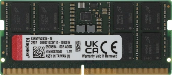 Память DDR5 16GB 6400MHz Kingston KVR64V52BS8-16 Valueram RTL PC5-51200 CL52 SO-DIMM 262-pin 1.1В single rank Ret - купить недорого с доставкой в интернет-магазине
