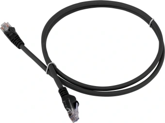 Патч-корд Lanmaster LAN-PC45/U5E-1.5-BK UTP RJ-45 вил.-вилка RJ-45 кат.5E 1.5м черный ПВХ - купить недорого с доставкой в интернет-магазине