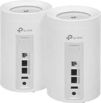 Бесшовный Mesh роутер TP-Link Deco BE65 Pro (DECO BE65 PRO(2-PACK)) BE9300 100/1000/2500/5000BASE-T белый (упак.:2шт) - купить недорого с доставкой в интернет-магазине
