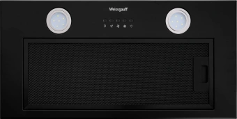 Вытяжка встраиваемая Weissgauff Dubhe 60 PB BL черный управление: кнопочное (1 мотор) - купить недорого с доставкой в интернет-магазине