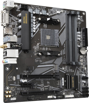 Материнская плата Gigabyte B550M DS3H AC Soc-AM4 AMD B550 4xDDR4 mATX AC`97 8ch(7.1) GbLAN RAID+DVI+HDMI - купить недорого с доставкой в интернет-магазине