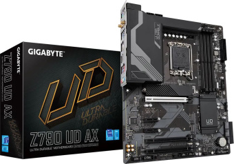 Материнская плата Gigabyte Z790 UD AX Soc-1700 Intel Z790 4xDDR5 ATX AC`97 8ch(7.1) 2.5Gg RAID+HDMI+DP - купить недорого с доставкой в интернет-магазине