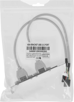 Адаптер USB Bracket 2xUSB2.0 Bulk - купить недорого с доставкой в интернет-магазине