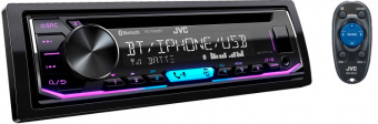 Автомагнитола CD JVC KD-T902BT 1DIN 4x50Вт - купить недорого с доставкой в интернет-магазине
