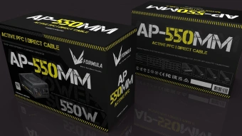 Блок питания Formula ATX 550W AP-550ММ 80 PLUS WHITE (20+4pin) APFC 120mm fan 6xSATA RTL - купить недорого с доставкой в интернет-магазине