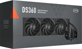 Система водяного охлаждения PcCooler DS360 BK Soc-AM5/AM4/1200/1700/1851 черный 4-pin Al LCD 310W Ret (DS360-BKNWXX-GL) - купить недорого с доставкой в интернет-магазине