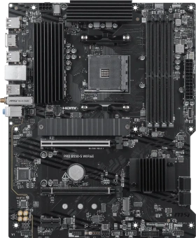 Материнская плата MSI PRO B550-S WIFI6E Soc-AM4 AMD B550 4xDDR4 ATX AC`97 8ch(7.1) GbLAN RAID+HDMI - купить недорого с доставкой в интернет-магазине