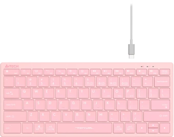 Клавиатура A4Tech Fstyler FBX51C розовый USB беспроводная BT/Radio slim Multimedia (FBX51C PINK) - купить недорого с доставкой в интернет-магазине