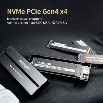 Накопитель SSD Patriot PCIe 4.0 x4 4TB P400VP4TBM28H P400 V4 M.2 2280 - купить недорого с доставкой в интернет-магазине