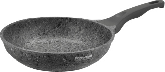 Сковорода Rondell Granit Carrara RDA-1846 круглая 28см покрытие: Quantum2 ручка несъемная (без крышки) серый - купить недорого с доставкой в интернет-магазине