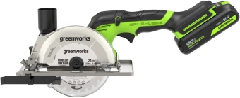 Циркулярная пила (дисковая) Greenworks G24MCS (ручная) D диска.:120мм (1501207CUA) - купить недорого с доставкой в интернет-магазине