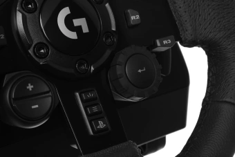 Руль Logitech G923 10кноп. (с педалями) черный - купить недорого с доставкой в интернет-магазине