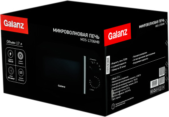 Микроволновая Печь Galanz MOS-1706MB 17л. 700Вт черный - купить недорого с доставкой в интернет-магазине
