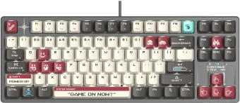 Клавиатура A4Tech S87 Pixels механическая серый/белый USB for gamer LED кабель 1.8м - купить недорого с доставкой в интернет-магазине