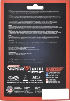 Память DDR4 2x32GB 4000MHz Patriot PVE2464G400C0K Viper Elite II RTL Gaming PC4-32000 CL20 DIMM 288-pin 1.4В kit с радиатором Ret - купить недорого с доставкой в интернет-магазине