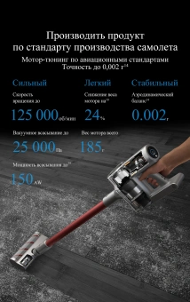 Пылесос ручной Dreame V11 450Вт серый/красный - купить недорого с доставкой в интернет-магазине