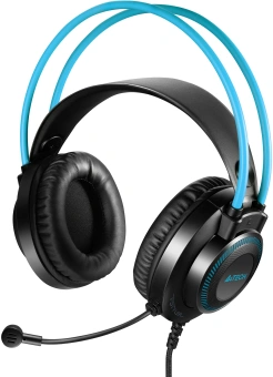 Наушники с микрофоном A4Tech Fstyler FH200i серый/синий 1.8м накладные оголовье (FH200I BLUE) - купить недорого с доставкой в интернет-магазине