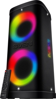 Колонка порт. Sven АС PS-930 черный 150W 1.0 BT/3.5Jack 7200mAh (SV-022402) - купить недорого с доставкой в интернет-магазине