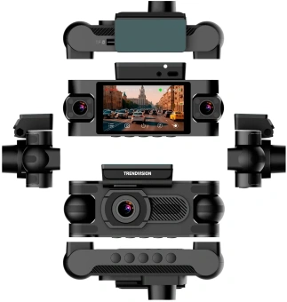 Видеорегистратор TrendVision Proof 360 черный 2Mpix 1440x2560 1440p 150гр. GPS SigmaStar SSC8826Q - купить недорого с доставкой в интернет-магазине