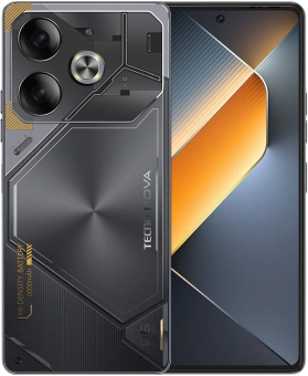Смартфон Tecno Pova 6 256Gb 8Gb серый моноблок 3G 4G 2Sim 6.8" 1080x2460 Android 14 108Mpix 802.11 a/b/g/n/ac NFC GPS GSM900/1800 Protect FM - купить недорого с доставкой в интернет-магазине