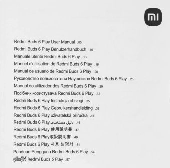 Гарнитура внутриканальные Xiaomi Redmi Buds 6 Play синий беспроводные bluetooth в ушной раковине (BHR9283GL) - купить недорого с доставкой в интернет-магазине
