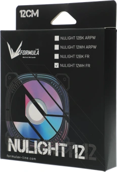 Вентилятор для корпуса Formula Nulight 12WH RGB 120х120x25 белый 3-pin 4-pin (Molex) 19.06дБ (NULIGHT 12WH FR) Ret - купить недорого с доставкой в интернет-магазине