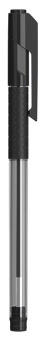 Ручка шариков. Deli Arrow EQ01620 прозрачный/черный d=0.7мм черн. черн. резин. манжета - купить недорого с доставкой в интернет-магазине