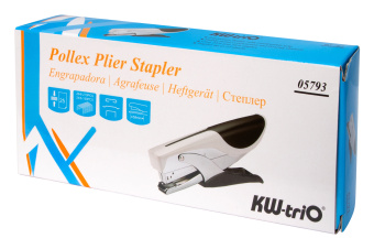 Плиер Kw-Trio 5793 Pollex 24/6 26/6 26/8 (25листов) серый/черный 210скоб металл/пластик - купить недорого с доставкой в интернет-магазине
