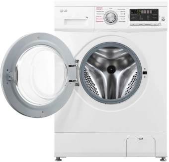 Стиральная машина LG F1296HDS1 класс: A загр.фронтальная макс.:7кг белый инвертор - купить недорого с доставкой в интернет-магазине