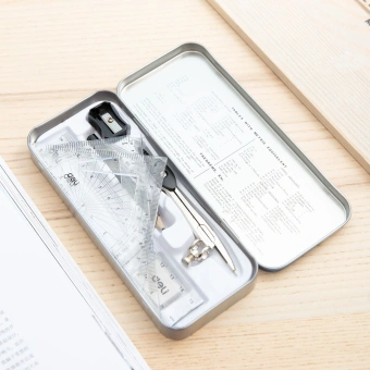 Набор для черчения Deli EG30505 корпус ассорти металл в компл.:8 предметов - купить недорого с доставкой в интернет-магазине