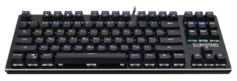 Клавиатура SunWind SW-K900G механическая черный USB Multimedia for gamer LED (1422332) кабель 1.8м - купить недорого с доставкой в интернет-магазине