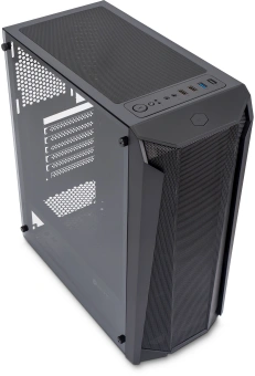 Корпус Оклик OCC-MD302 черный без БП ATX 6x120mm 2xUSB2.0 1xUSB3.0 audio bott PSU - купить недорого с доставкой в интернет-магазине