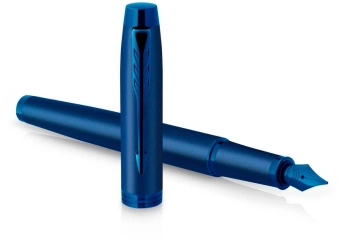 Ручка перьев. Parker IM Monochrome F328 (2172963) Blue PVD F сталь нержавеющая подар.кор. - купить недорого с доставкой в интернет-магазине