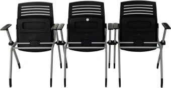 Стул Бюрократ X-Click черный на ножках металл серый - купить недорого с доставкой в интернет-магазине