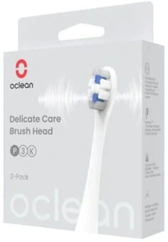 Насадка для зубных щеток Oclean Delicate clean P3K4 (упак.:2шт) для зубных щеток Oclean - купить недорого с доставкой в интернет-магазине